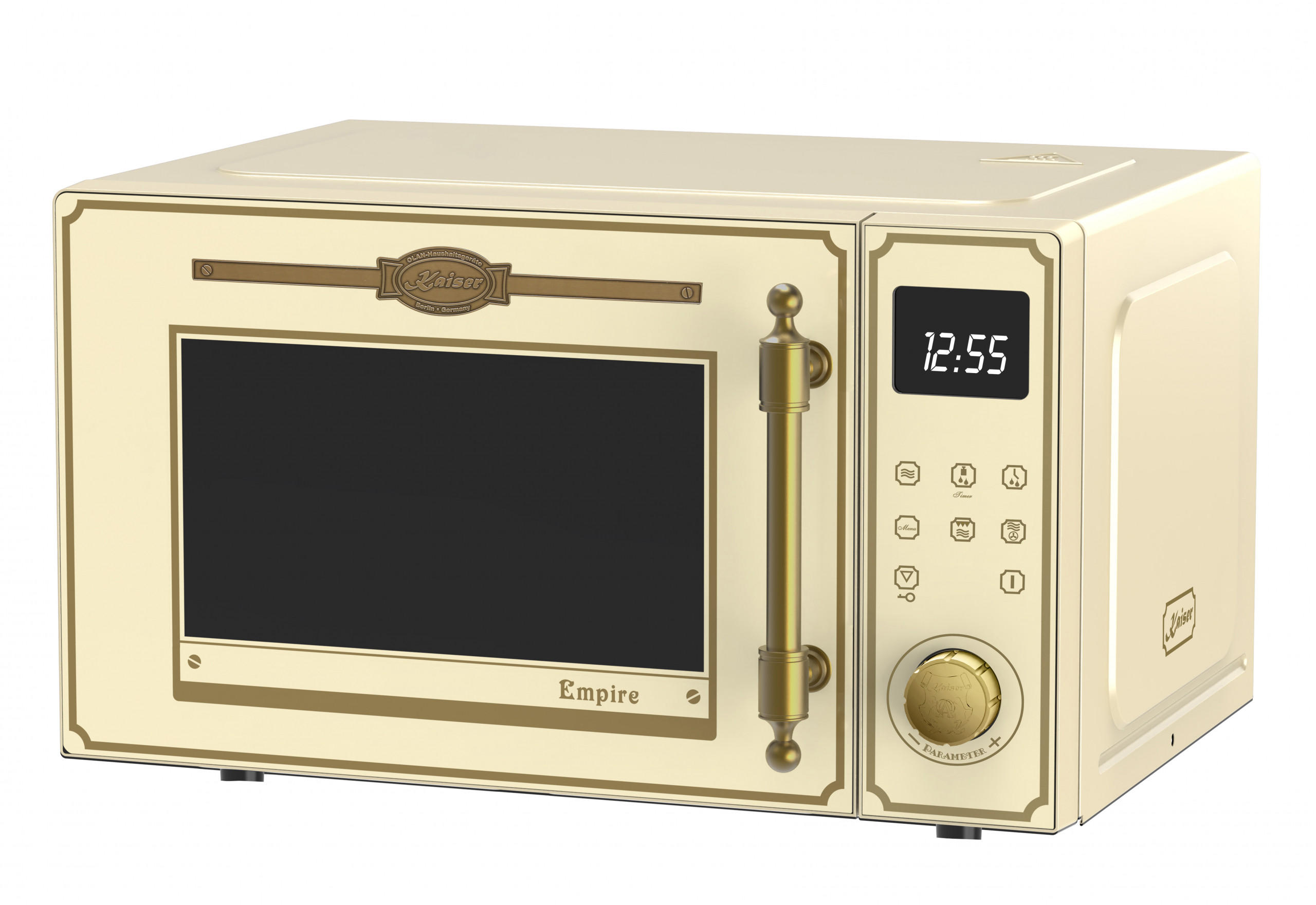 MIKROWELLE M 2530 ElfEm, 25L, Elfenbein, 25 Funktionen - Beige, Metall (51/30.3/41cm) - Kaiser Küchengeräte