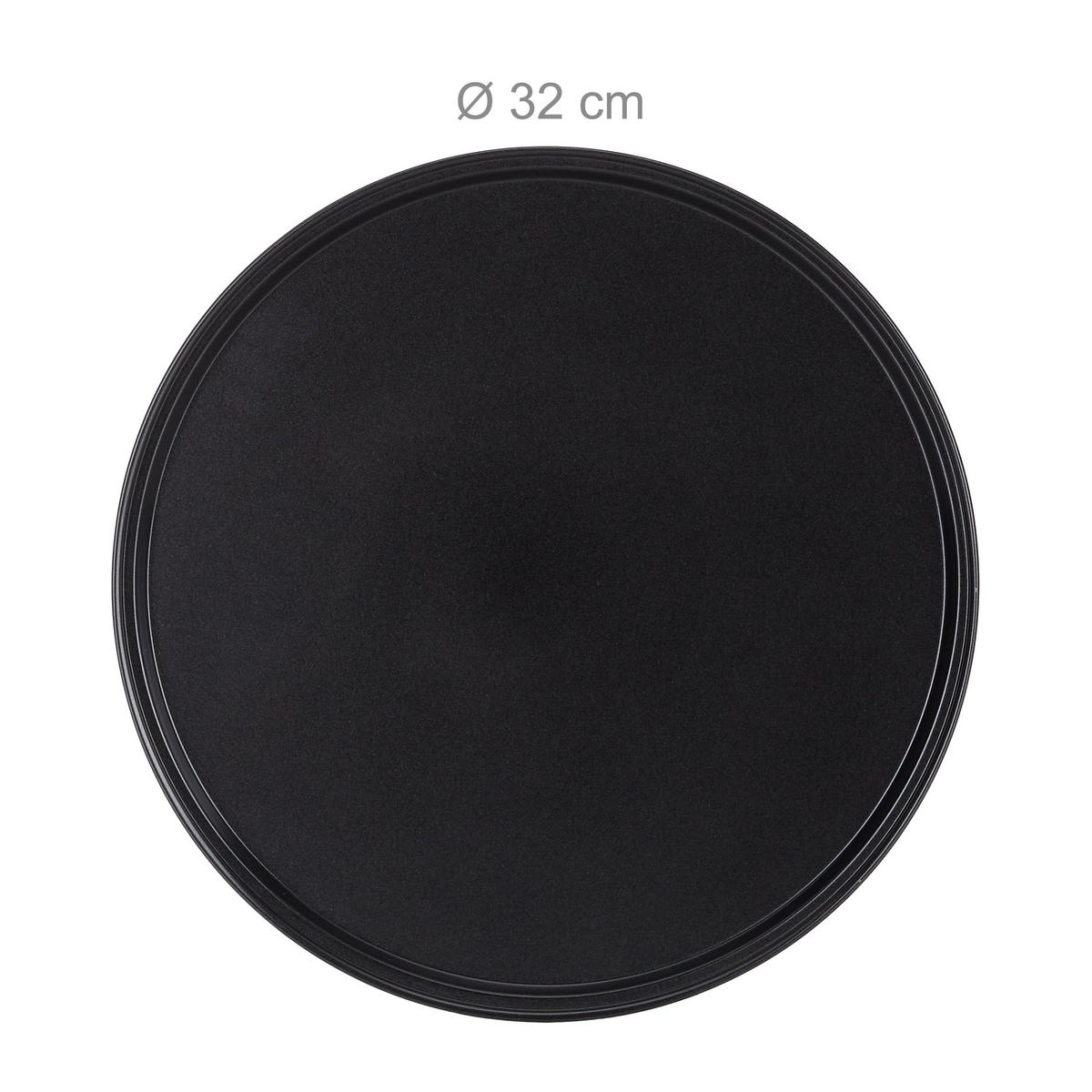 2XPIZZABLECH - Schwarz, Metall (32/1/32cm) - Relaxdays