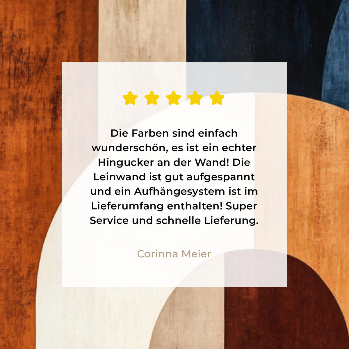 LEINWANDBILD Abstrakt - Formen - Dunkelblau 90x140 cm - Cognac, Textil (90/140cm) - MuchoWow