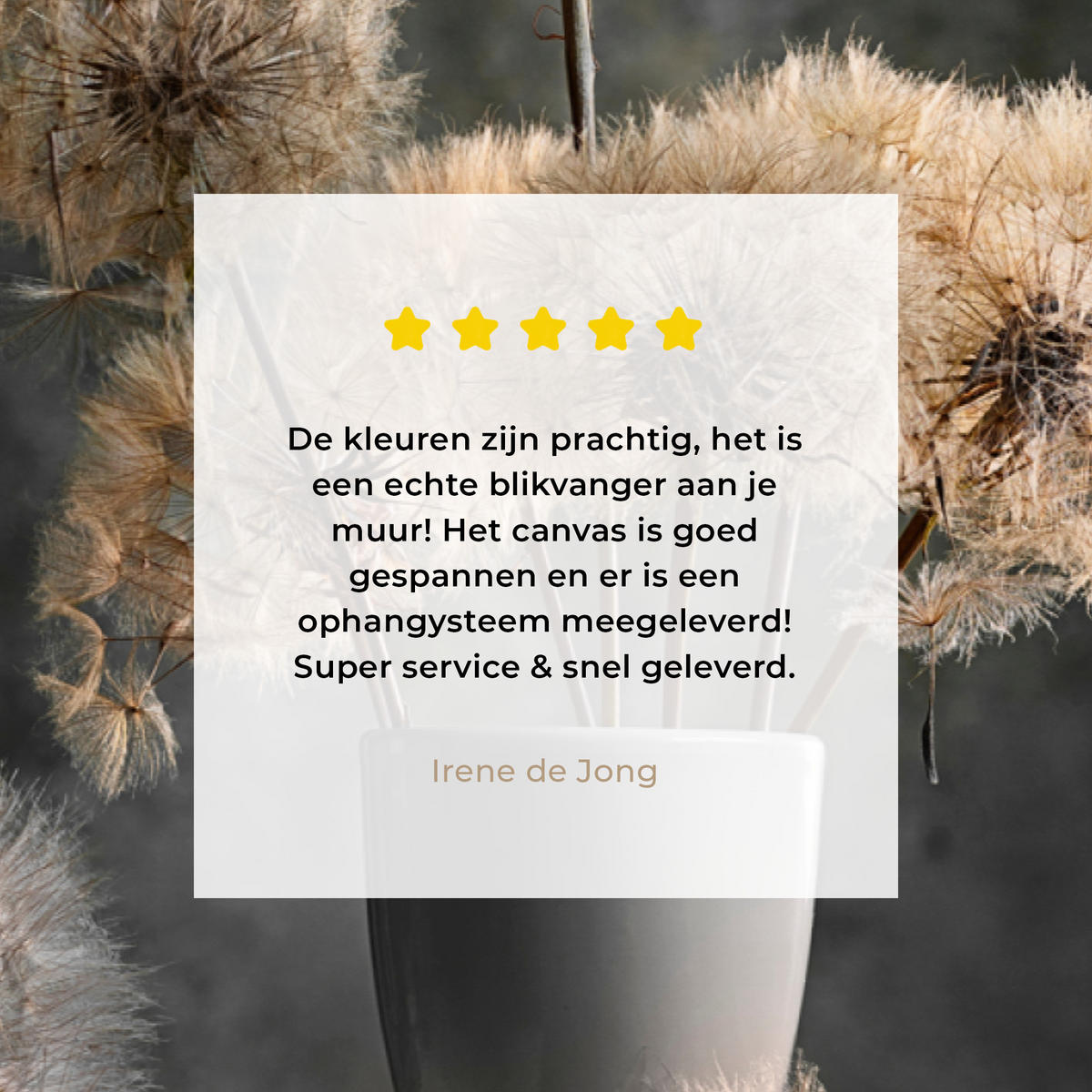 LEINWANDBILD Blumensamen - Löwenzahn - Vase - Stilleben - Blumenstrauß XXL 150x100 cm - Dunkelgrau, Textil (150/100cm) - MuchoWow