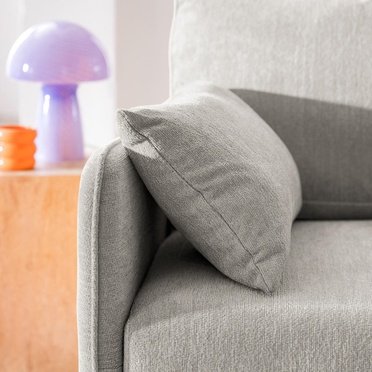 3-SITZER SOFA - Webstoff - Schwarz/Hellblau, Textil (193/87/83cm) - home24