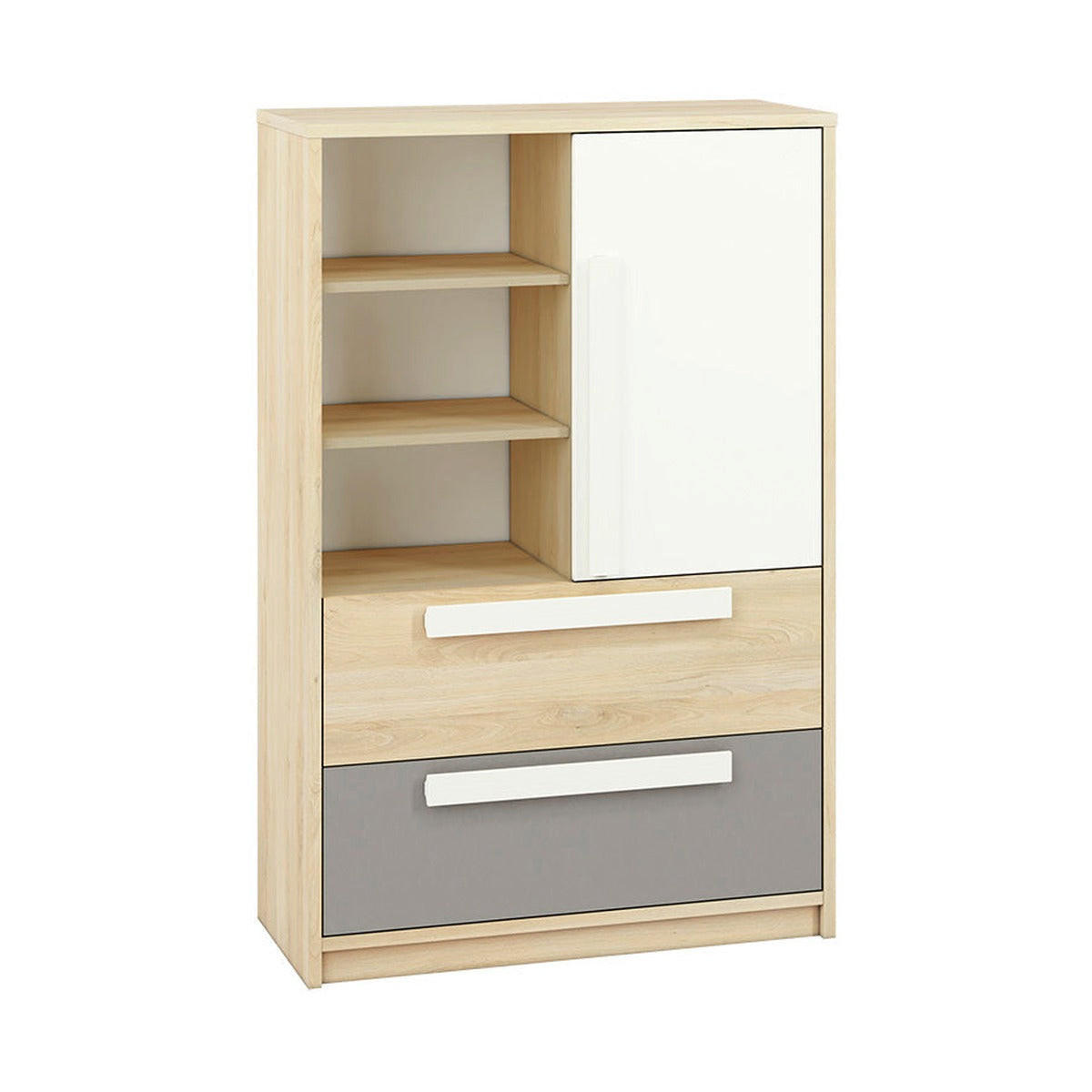 hi-markt Highboard Weiß 92x141x40 cm
