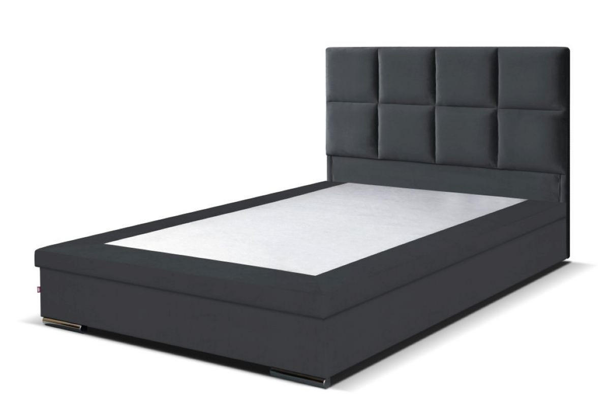 BOXBETT Sizilien 160x200 cm mit Bettkasten, grau - Grau, Kunststoff (160/200cm) - Margaret Hadas24
