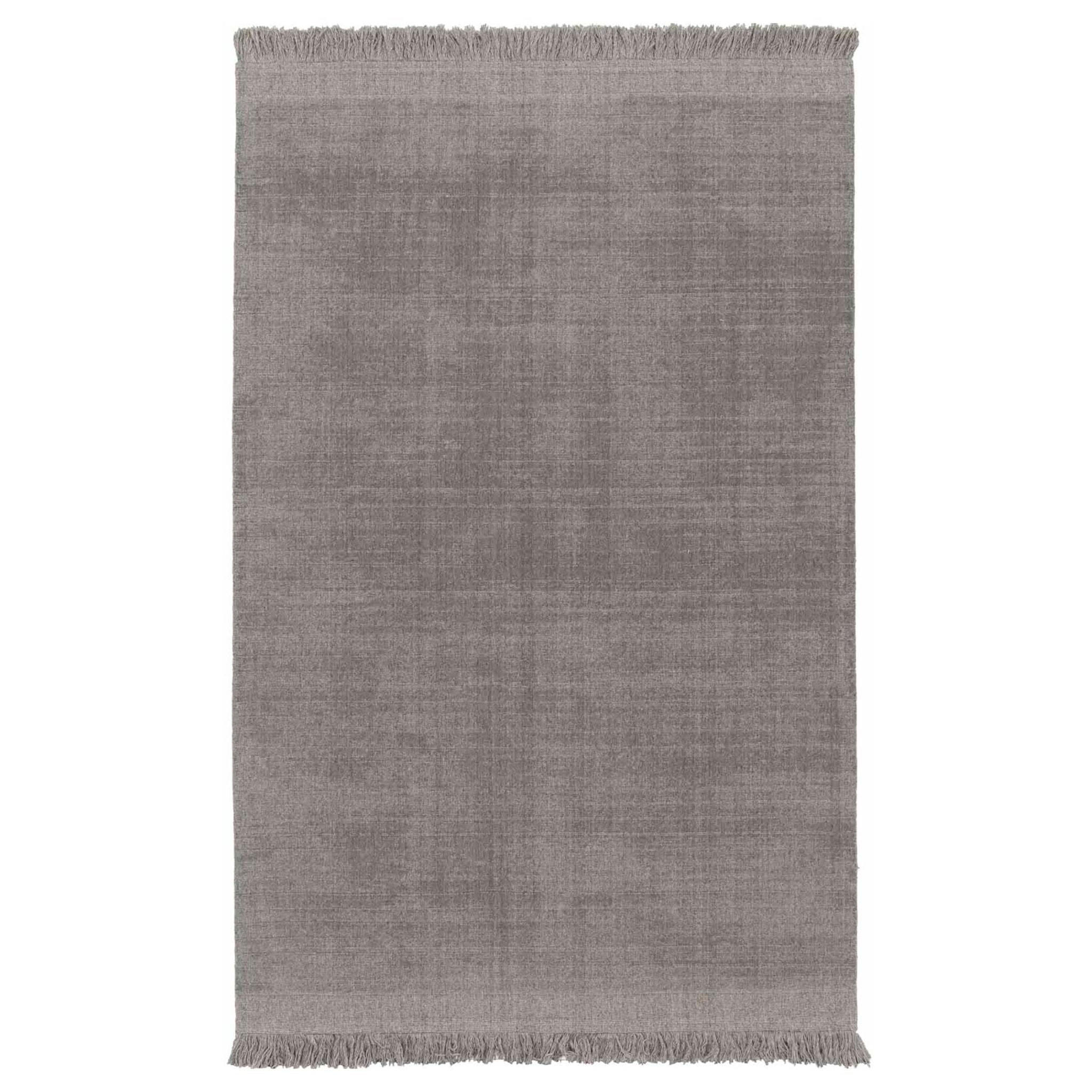 TEPPICH handgefertigt Wolle Baumwolle grau - Grau, Naturmaterialien (200/290cm) - AFK Living