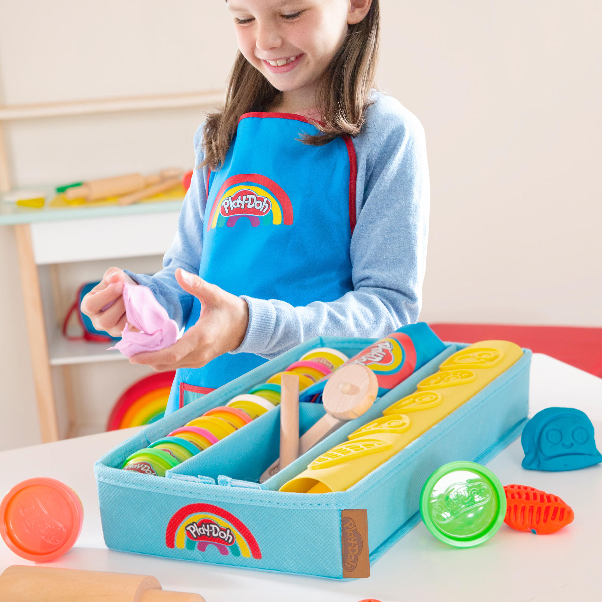 SPIELSET KNETE roba x Play-Doh Extra groß - Multicolor, Holzwerkstoff (30/40/1cm) - Roba