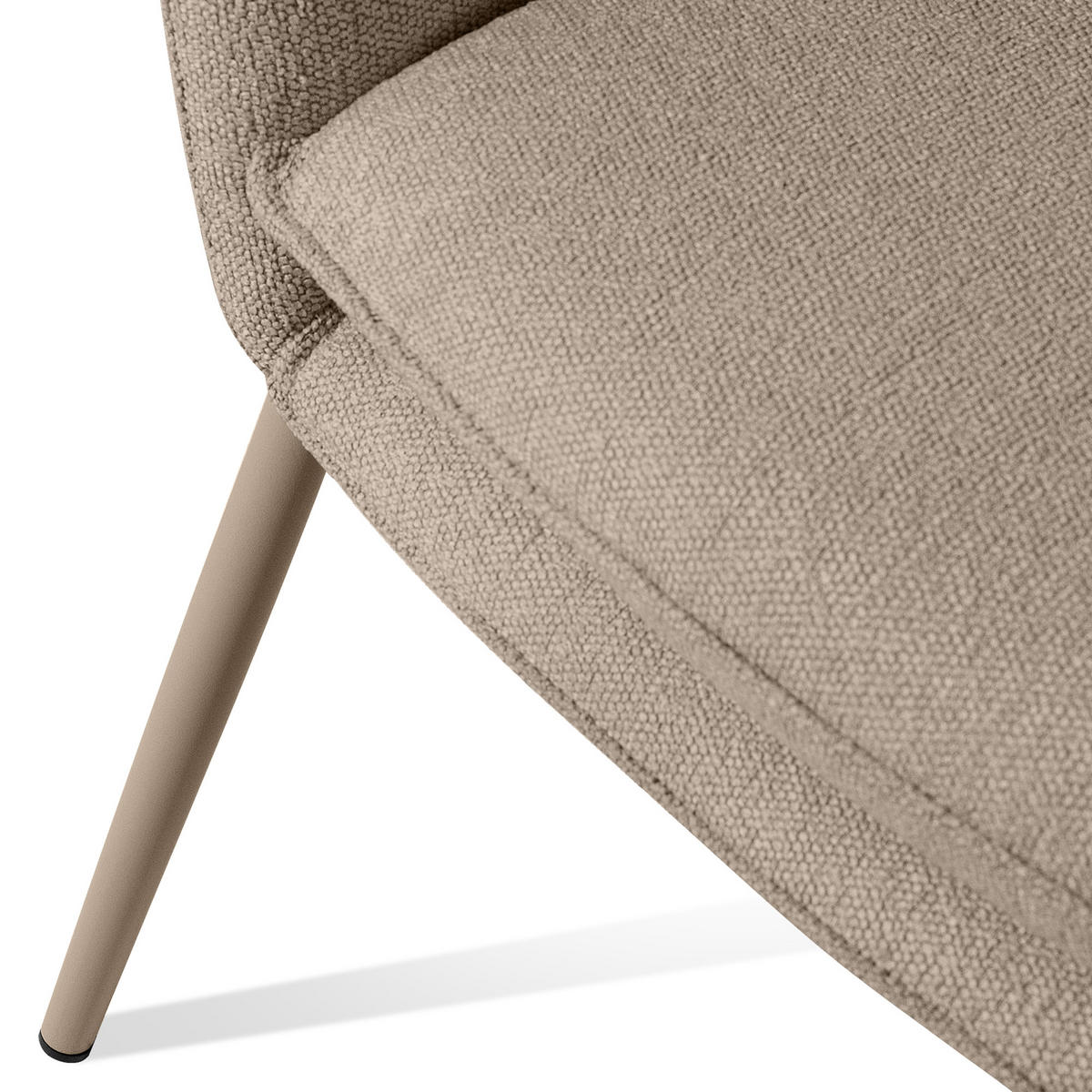 GARTENMÖBELSET SOLIS Gartenlounge-Set, hellbraun/beige - Hellbraun, Textil/Metall - KONSIMO®