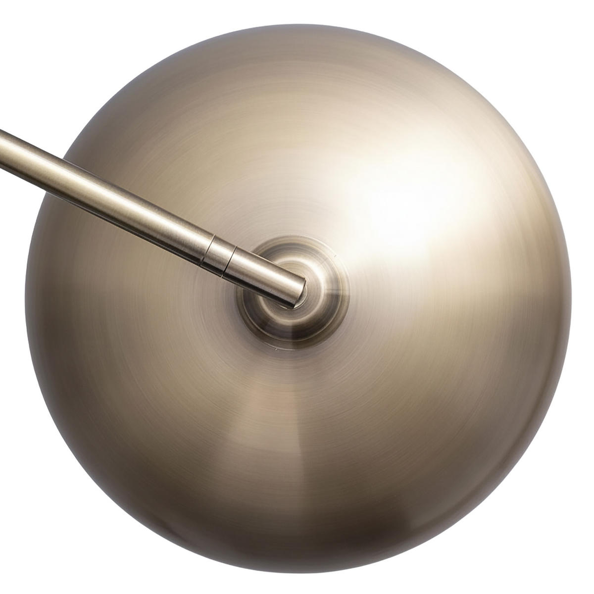STEHLAMPE - Goldfarben, Metall (35/92/180cm) - Relaxdays