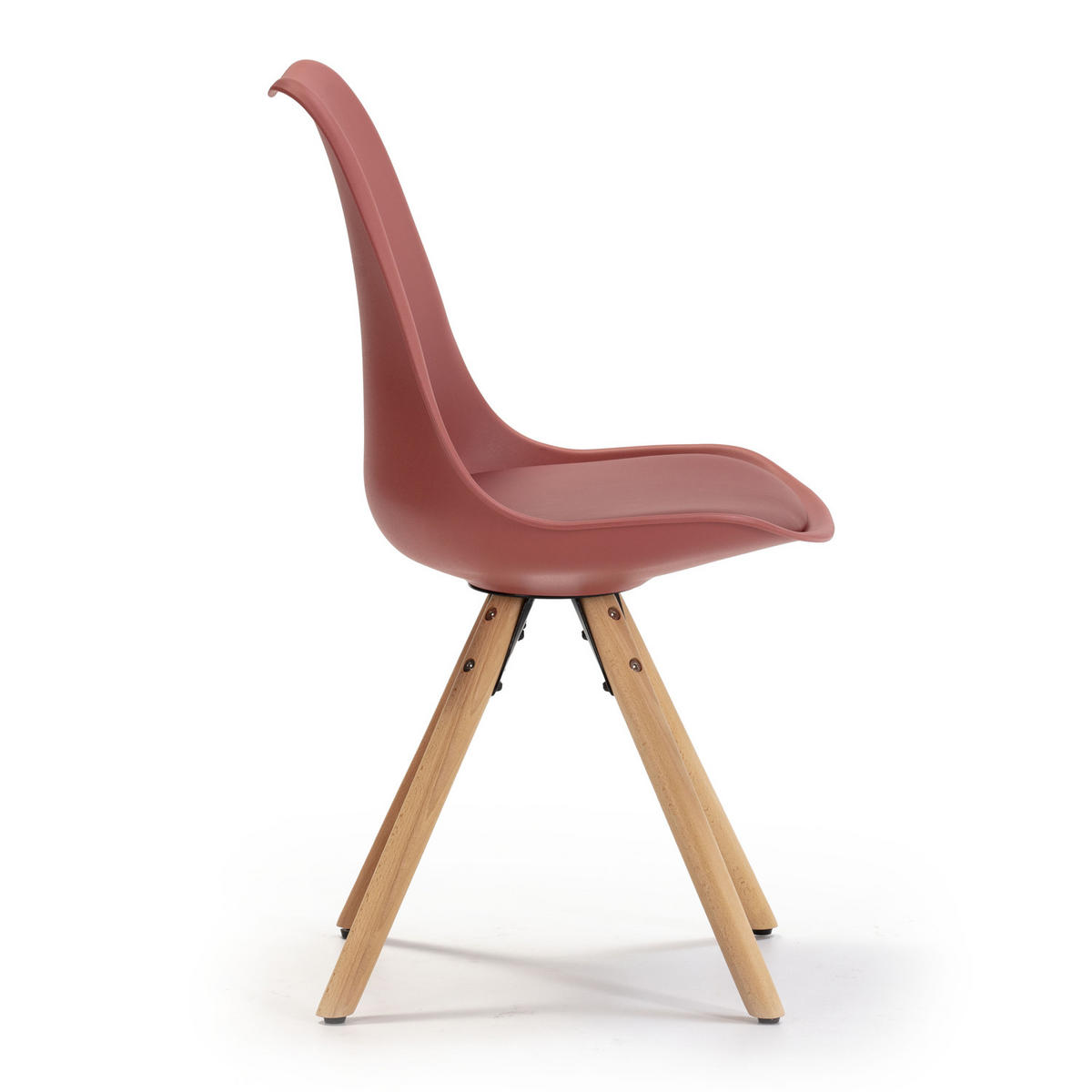 STUHL 2er-Set Jeff Rot - Rot, Holz/Kunststoff (49/84/54cm) - VS Venta-stock