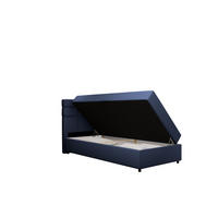 BOXBETT Reve 100 x 200 cm mit Bettkasten und Lattenrost ohne matratze - dunkelblau - Dunkelblau, Holz (100/200cm) - Panda Möbel