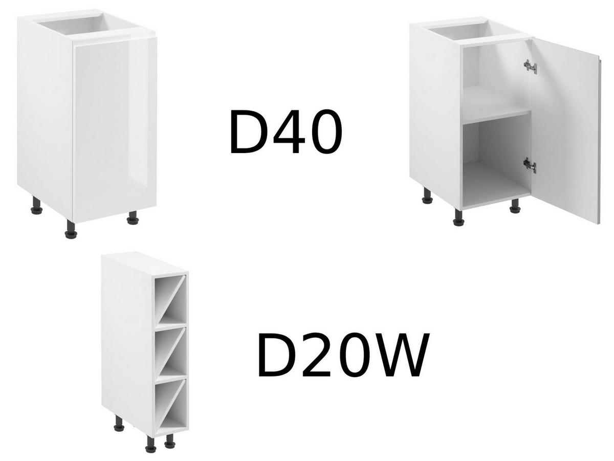 ECKKÜCHE 250 x 270 cm - Aspen K67-M250 - in Weiß/Hochglanz - Weiß Hochglanz, Holz (520/212/270cm)