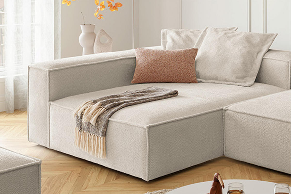 ECKSOFA CARMO Weiß Flachgewebe - Schwarz/Weiß, Kunststoff/Textil (306/191cm) - KAWOLA