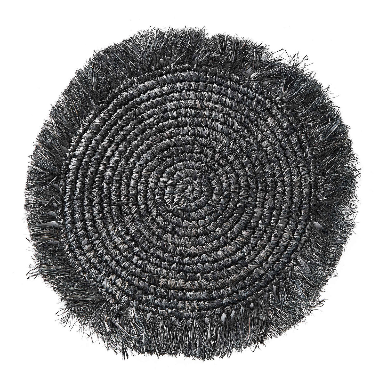 TISCHSET Raffia - Schwarz, Naturmaterialien (41/41cm) - BUTLERS