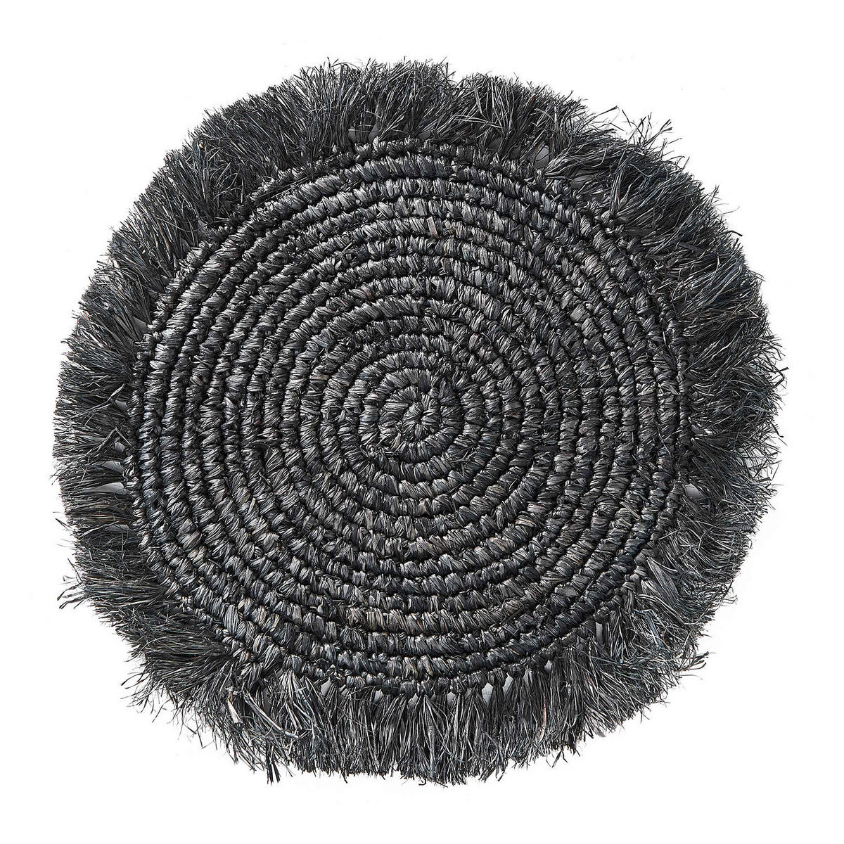 TISCHSET Raffia - Schwarz, Naturmaterialien (41/41cm) - BUTLERS