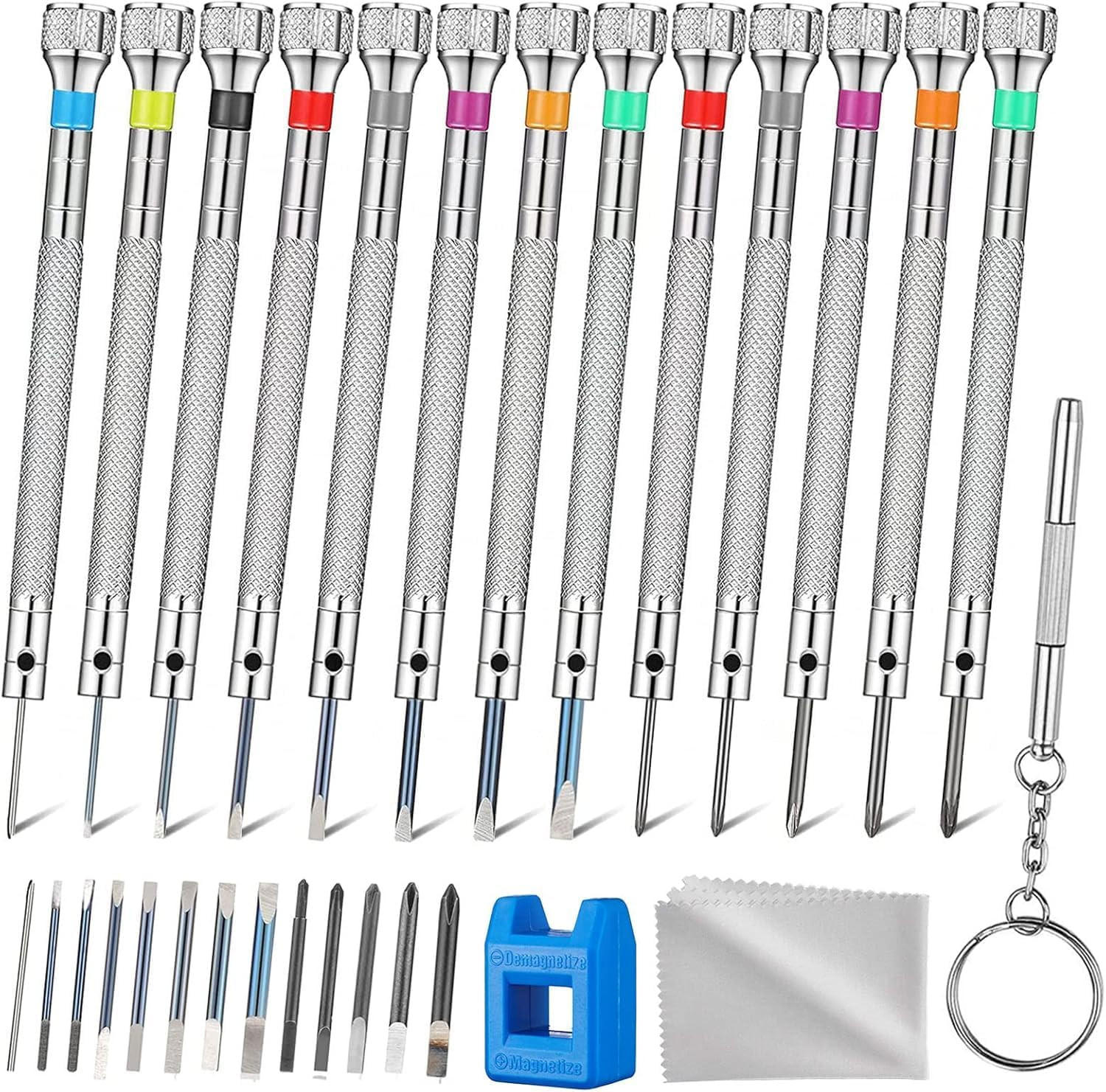 SCHRAUBENDREHER-SET – 13-teilig – zur Reparatur von Brillen und Uhren - Multicolor, Metall (11.8/8.8/2.3cm) - DCA