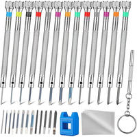 SCHRAUBENDREHER-SET – 13-teilig – zur Reparatur von Brillen und Uhren - Multicolor, Metall (11.8/8.8/2.3cm) - DCA