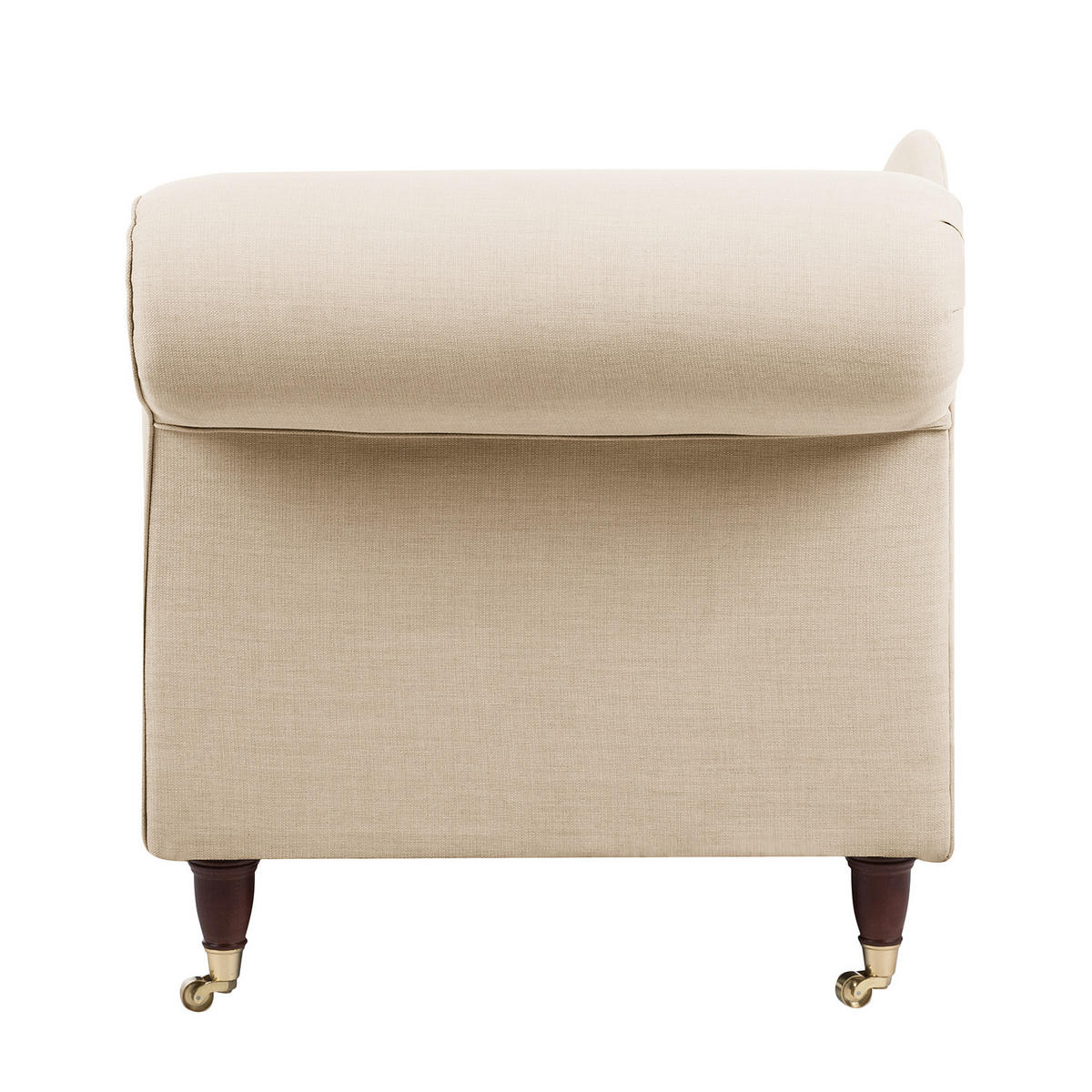 RECAMIERE - Webstoff - Beige, Textil (166/80/77cm) - home24