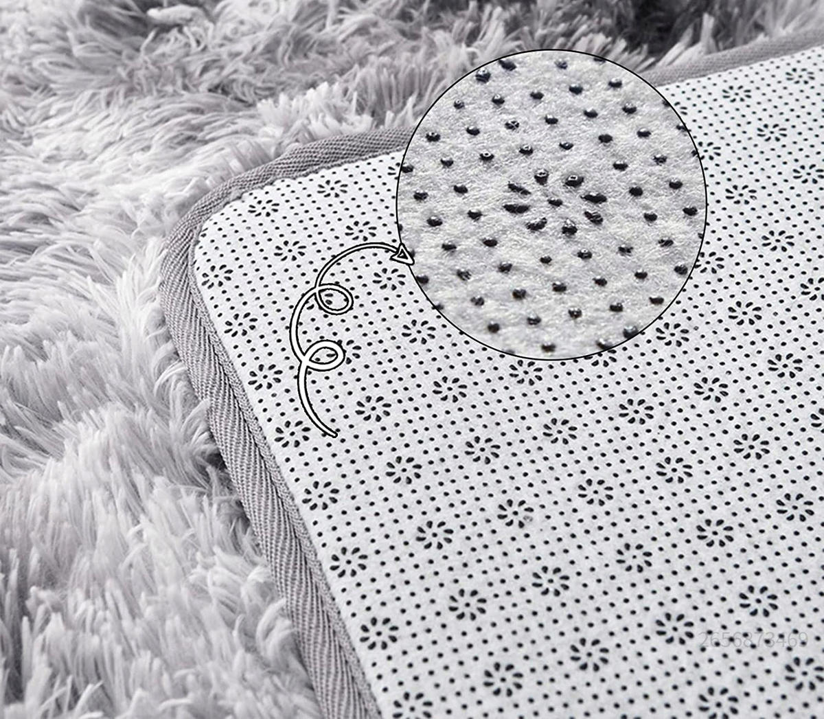 SHAGGY 100/150 cm - Grau, Textil (100/150cm) - Rebiko