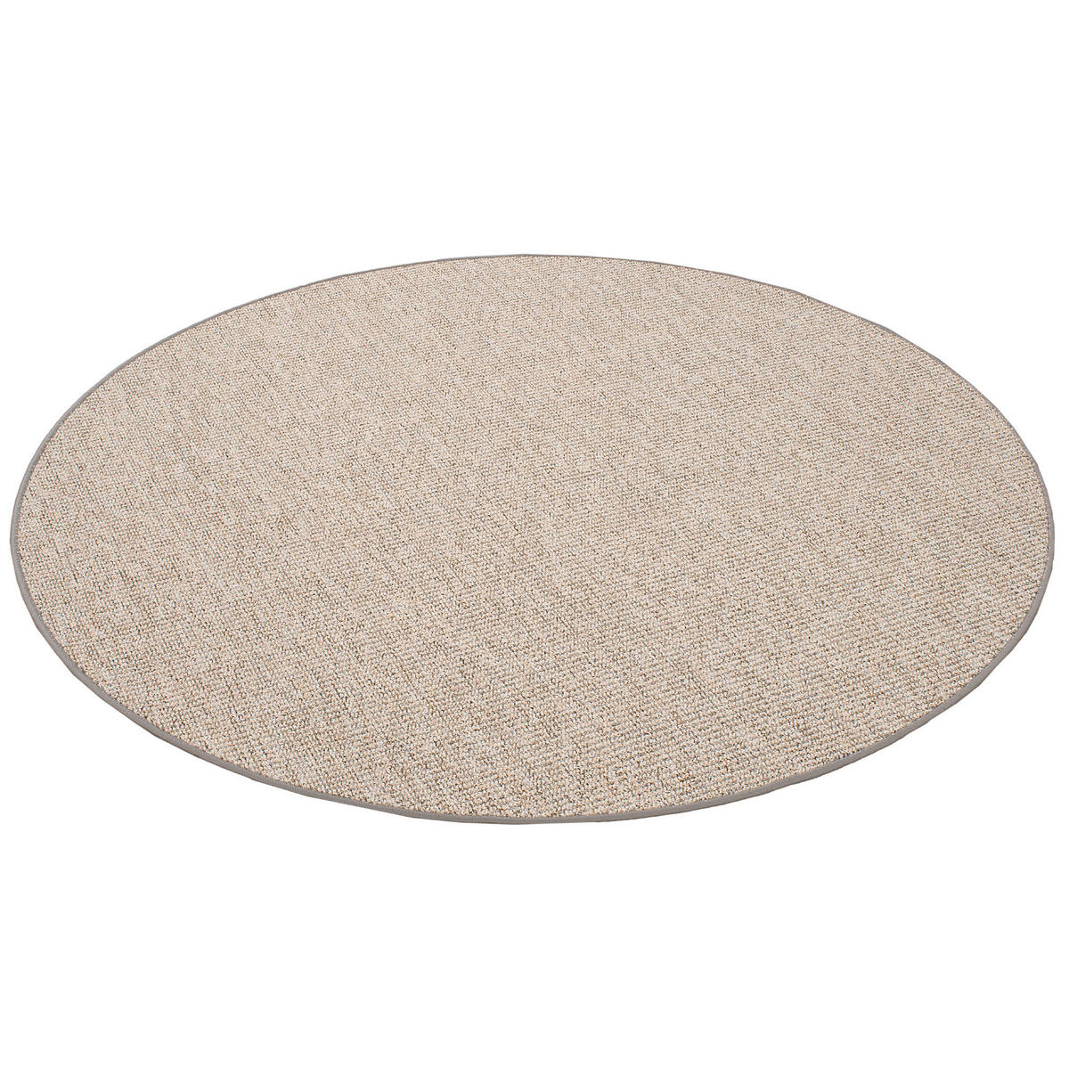 SCHLINGENTEPPICH PRIMO RUND - Grau, Textil (133/133cm) - Snapstyle