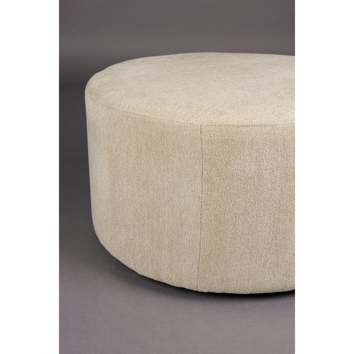 SITZHOCKER Rocca Latte Beige - Beige/Creme, Textil (70/40/70cm) - Dutchbone