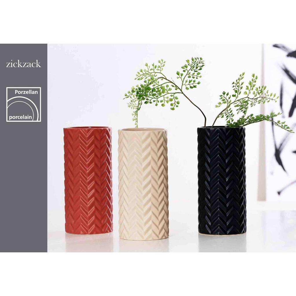 Thumbnail - Ritzenhoff Breker Vasen, Creme, Keramik, Rund, 25 cm, Dekoration, Vasen, Keramikvasen