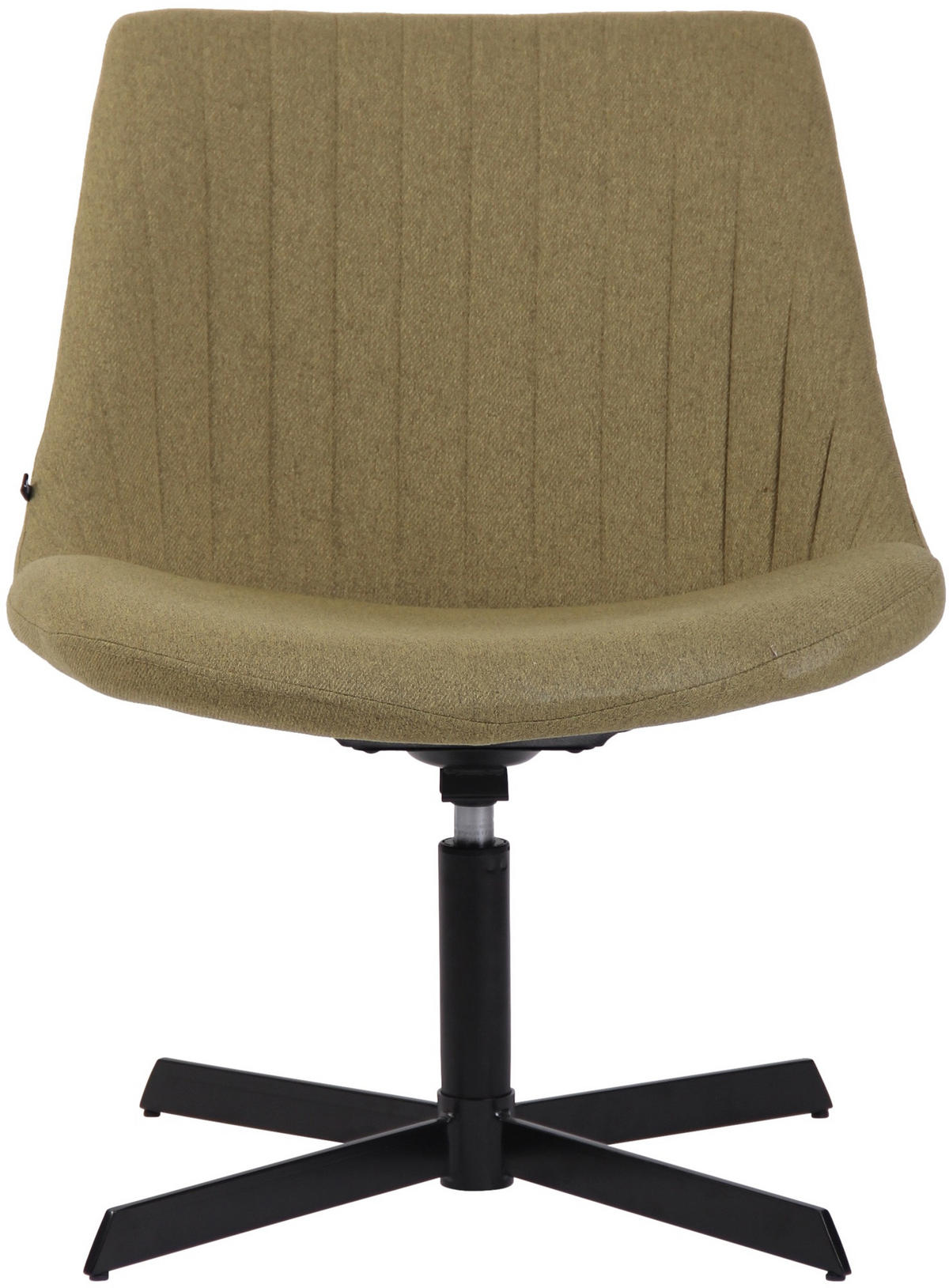 DREHSTUHL Stoff grün - Schwarz/Grün, Textil/Metall (63/79/71cm) - CLP