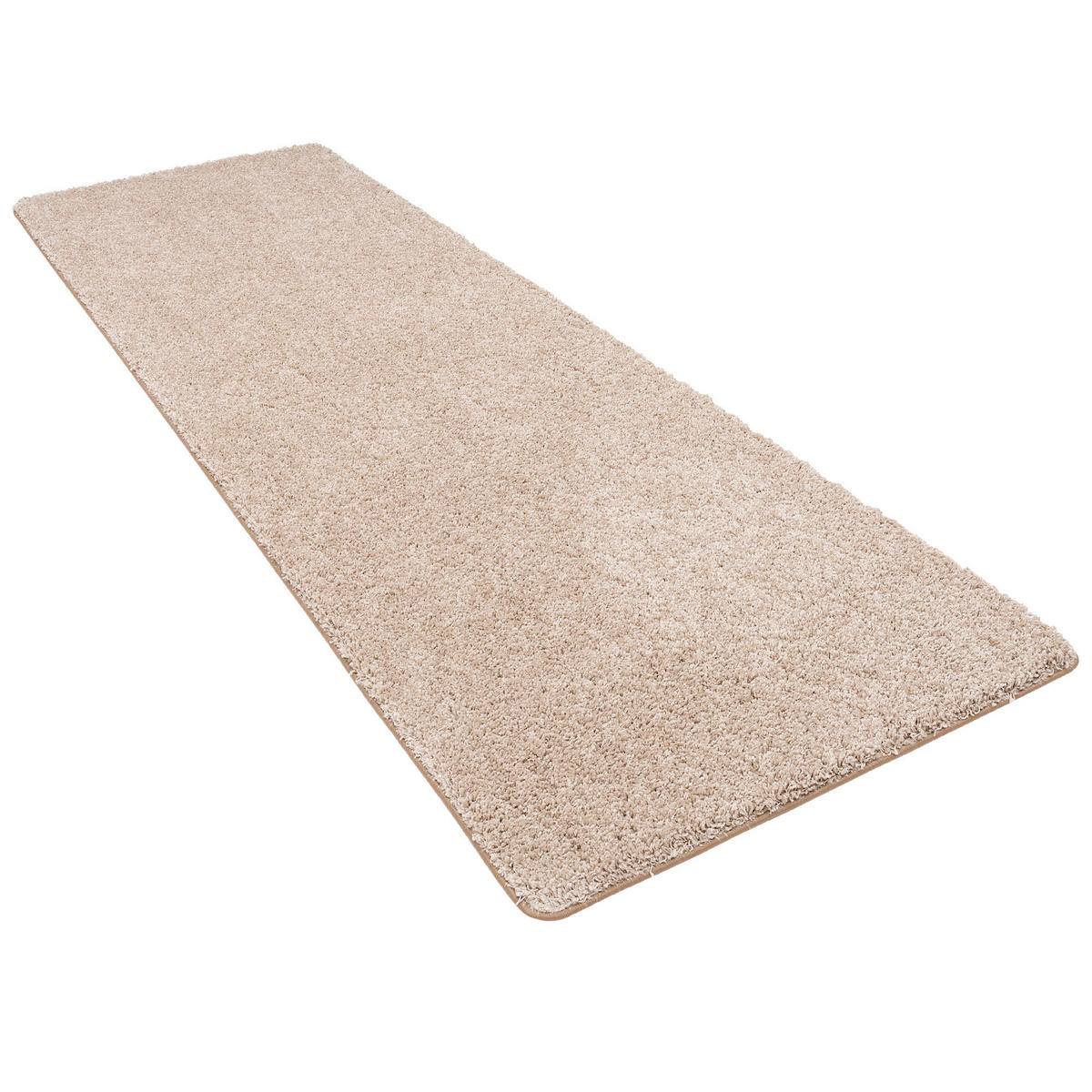 LUXUS HOCHFLOR LANGFLOR LÄUFER TEPPICH MILANO - Beige, Textil (100/300cm) - Snapstyle