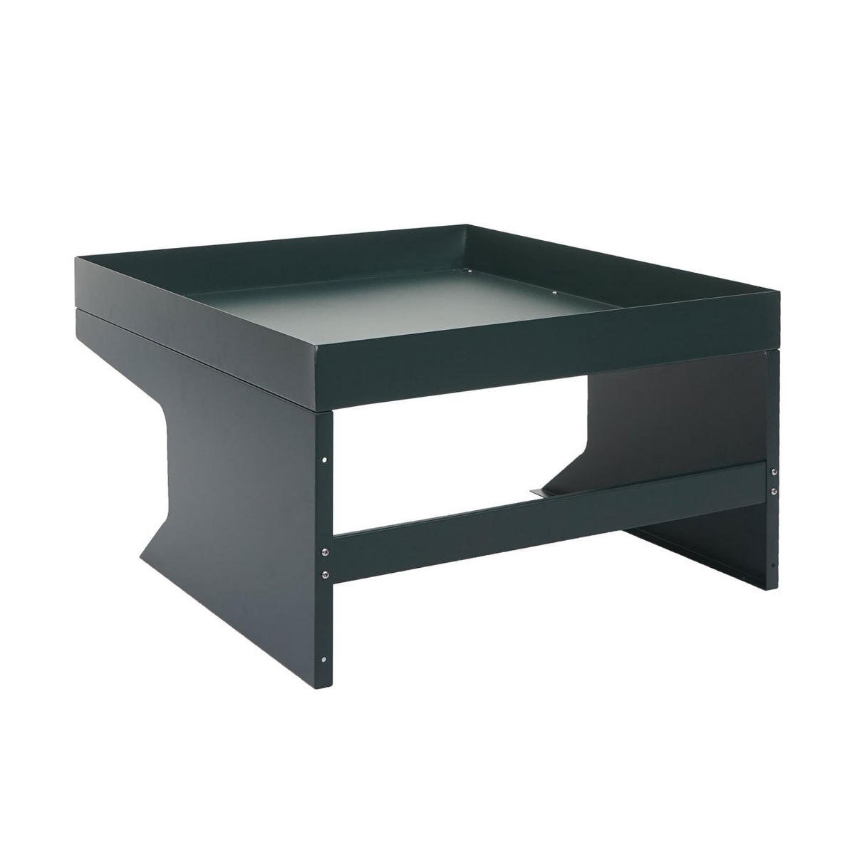 MÄHROBOTER-GARAGE mit Pflanzkasten 37x60x70cm Metall Grün - Grün, Metall (60/37/70cm) - PROREGAL