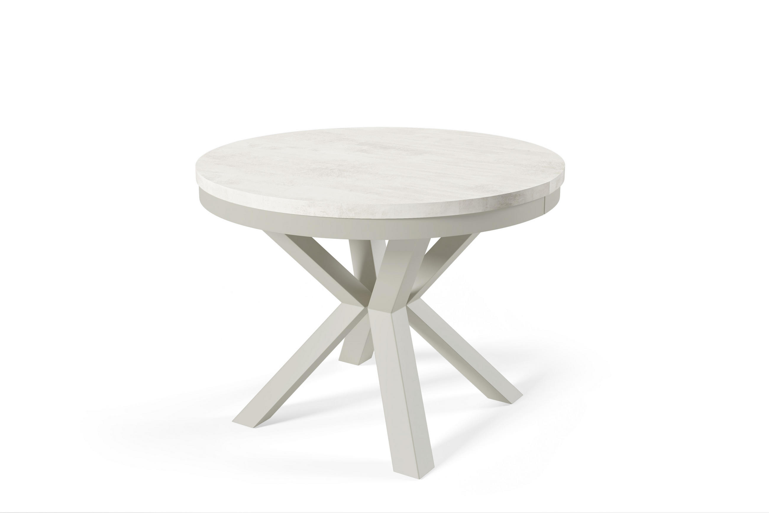 ESSTISCHE NORVIX - Kaschmir/Creme, Holzwerkstoff (100/100/76cm) - Meblini