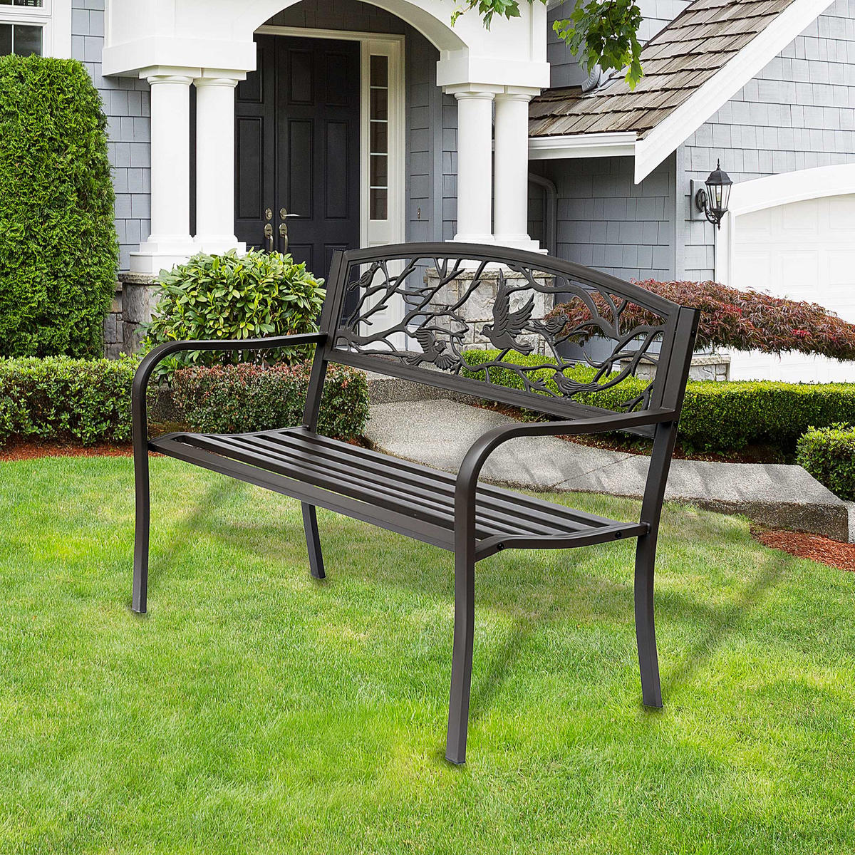GARTENBANK DE-17750 Braun - Braun, Metall (127/85/60cm) - ComfortXL