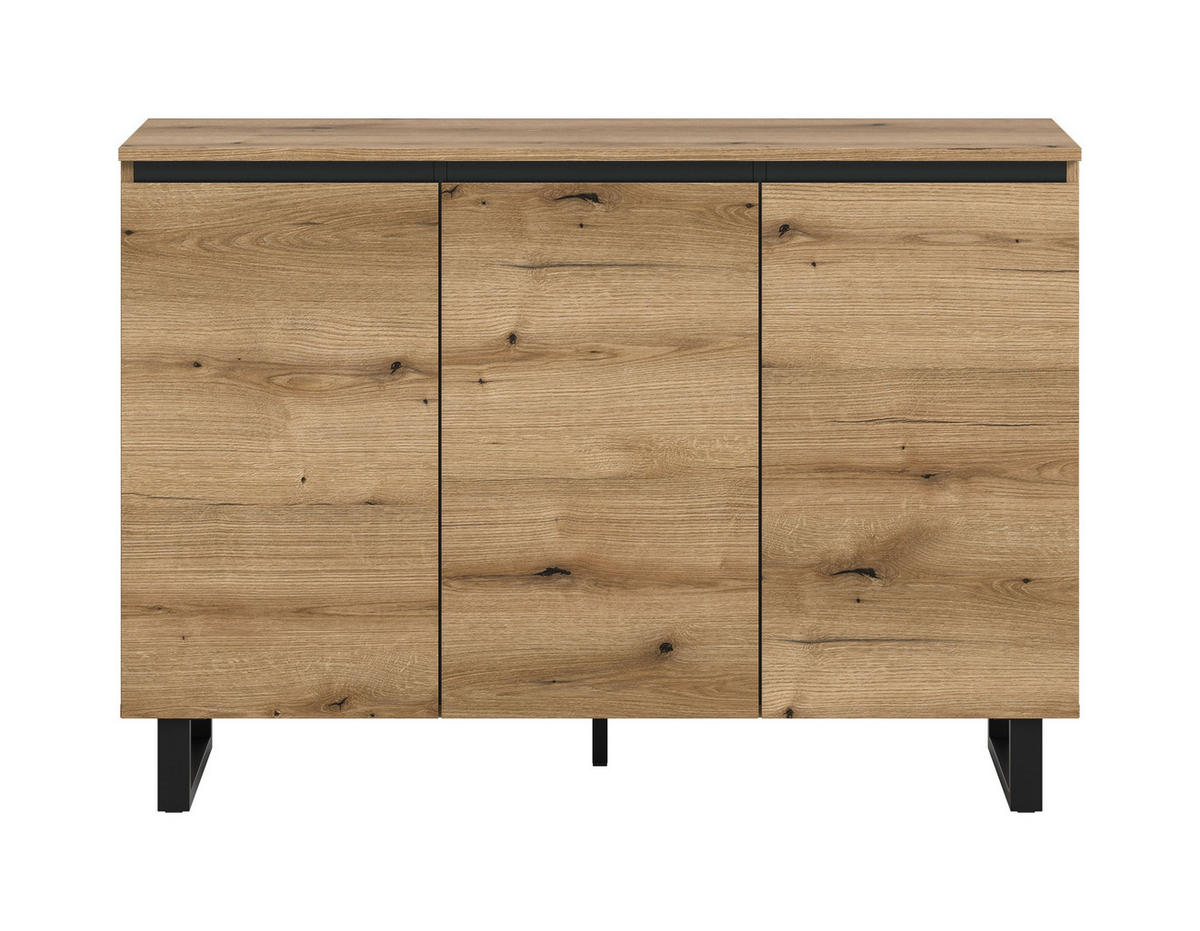SIDEBOARD Estela (B/H/T: ca. 120/84/36 cm) in Evoke Oak Nachbildung/Evoke Oak Nachbildung - Eichefarben, Holzwerkstoff (120/84/36cm)