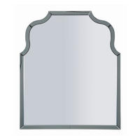 WANDSPIEGEL Ankara, grau, MDF, Glas und Spiegelglas, 85 x 1 x 100 cm - Grau, Glas/Holzwerkstoff (85/100/1cm) - Mauro Ferretti