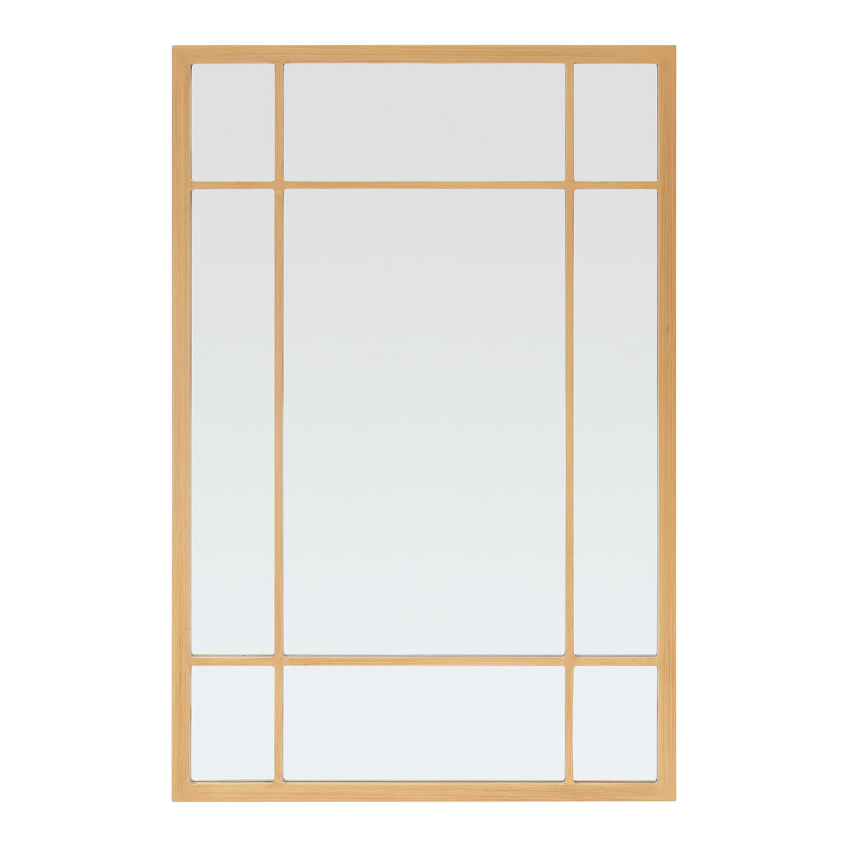 WANDSPIEGEL Colobraro - Goldfarben, Glas/Holzwerkstoff (60/90/1.8cm) - [en.casa]
