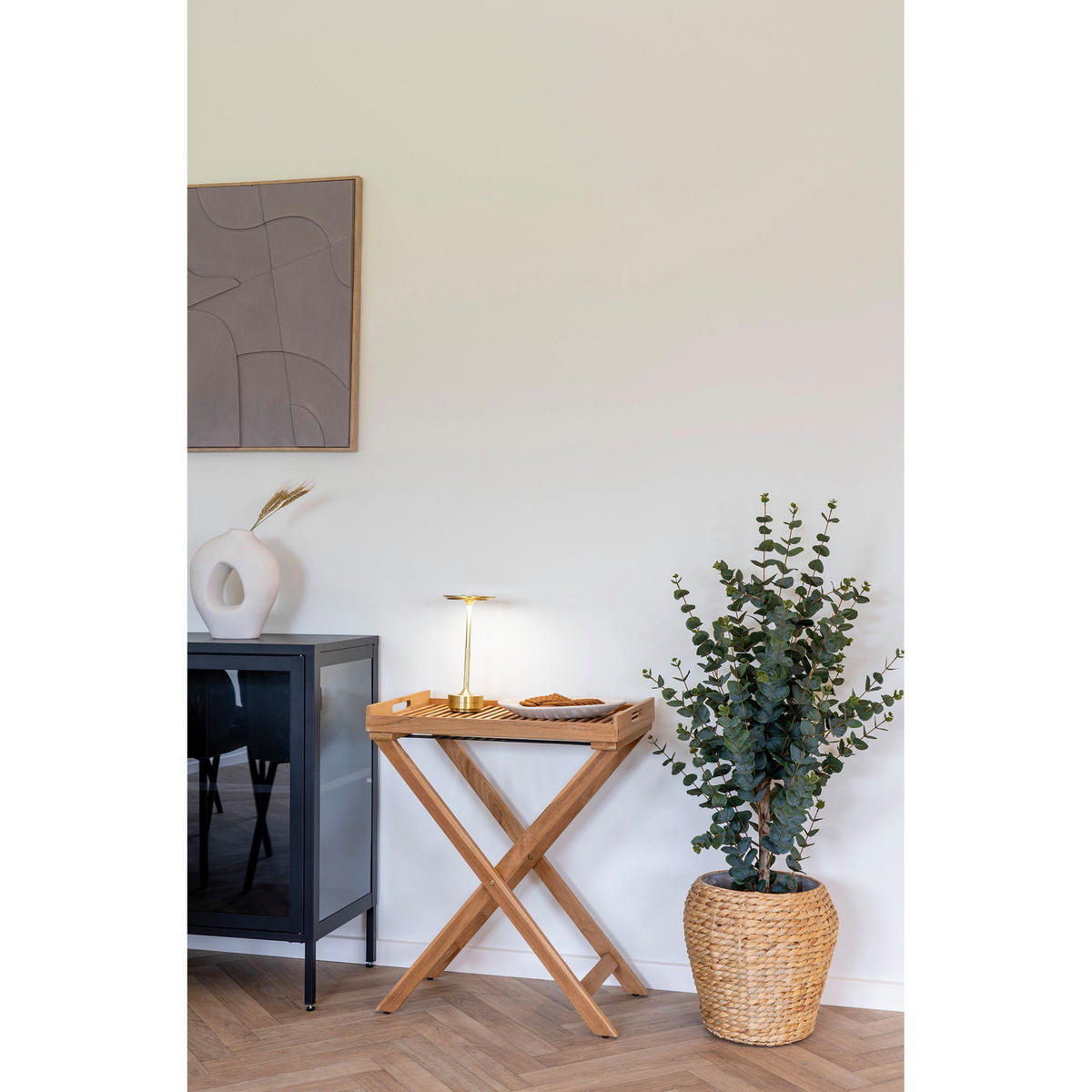 TABLETTISCH Ronda Teak Teak - Teakfarben, Holz (40/60/70cm) - tinkaro