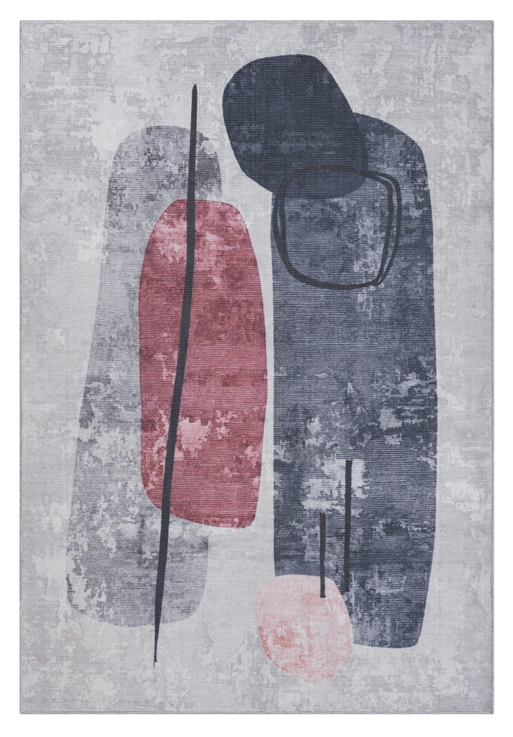 TEPPICH Bay Dunkelblau,Altrosa,Silberfarben 160/230 cm - Dunkelblau, Textil (160/230cm) - My-Rug