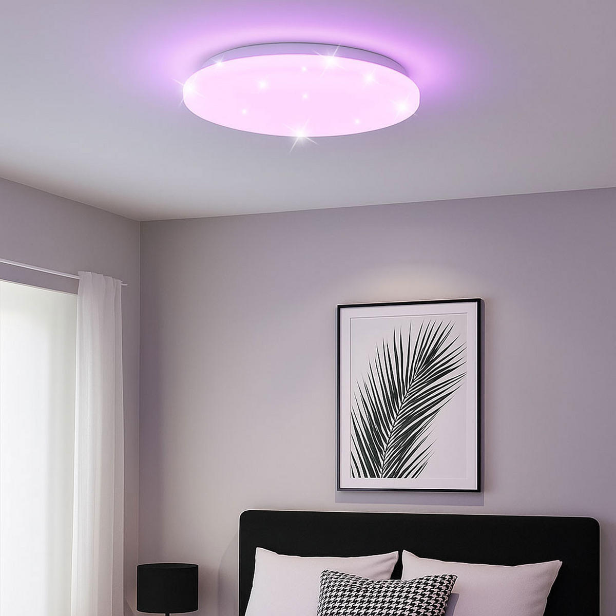 LED DECKENLEUCHTE Weiß Kunststoff - Weiß, Metall (39/39/7cm) - Brilliant