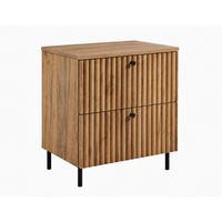 BADEZIMMERSCHRANK: Craft Eiche Gold / Platte Craft-Eiche / Griffe Schwarz / Beine Schwarz, 60 x 46 x 73,6 cm - Eichefarben/Schwarz, Holzwerkstoff (60/73.6/46cm) - 3XE LIVING