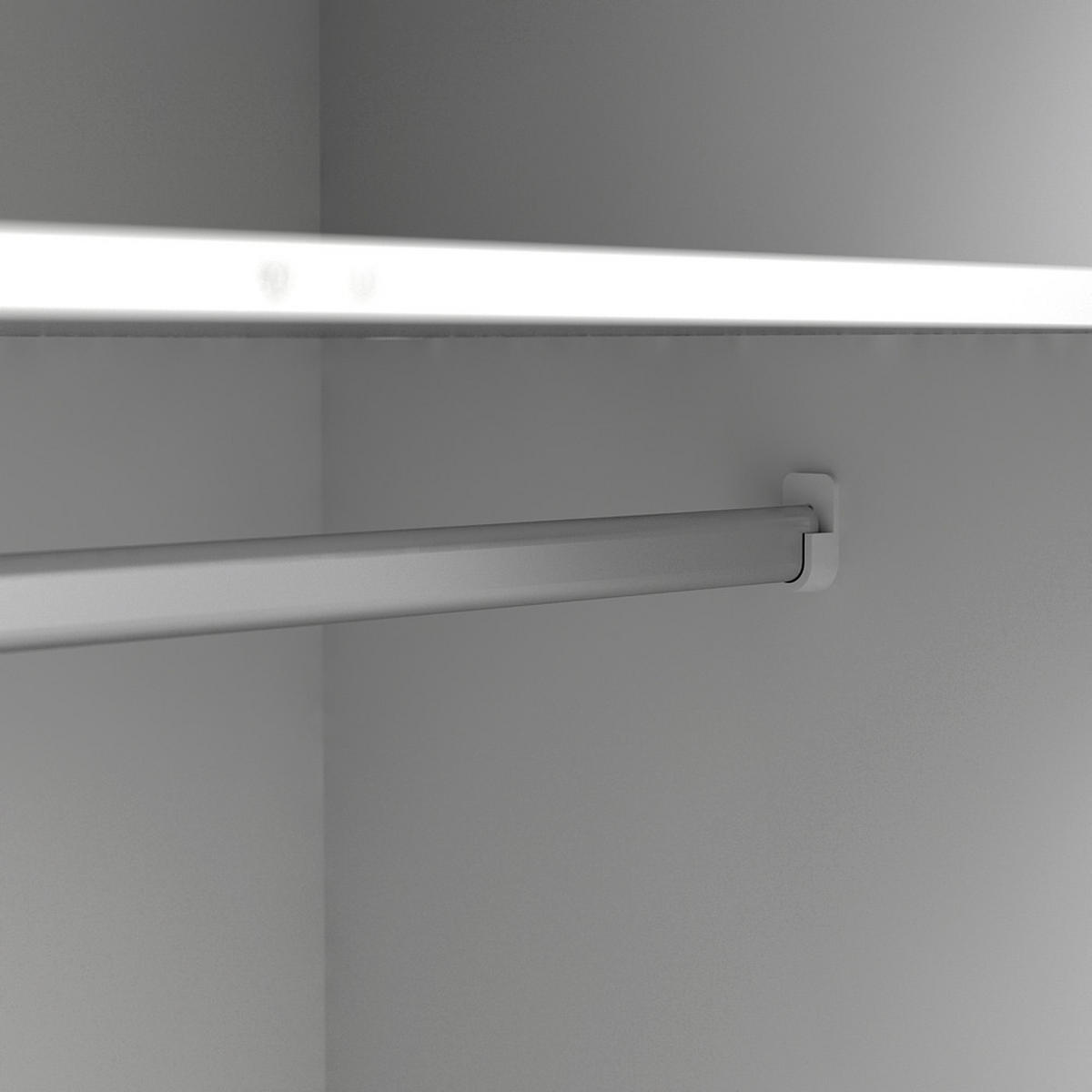 KLEIDERSCHRANK weiß - Weiß, Holzwerkstoff (147/200/58cm) - ebuy24