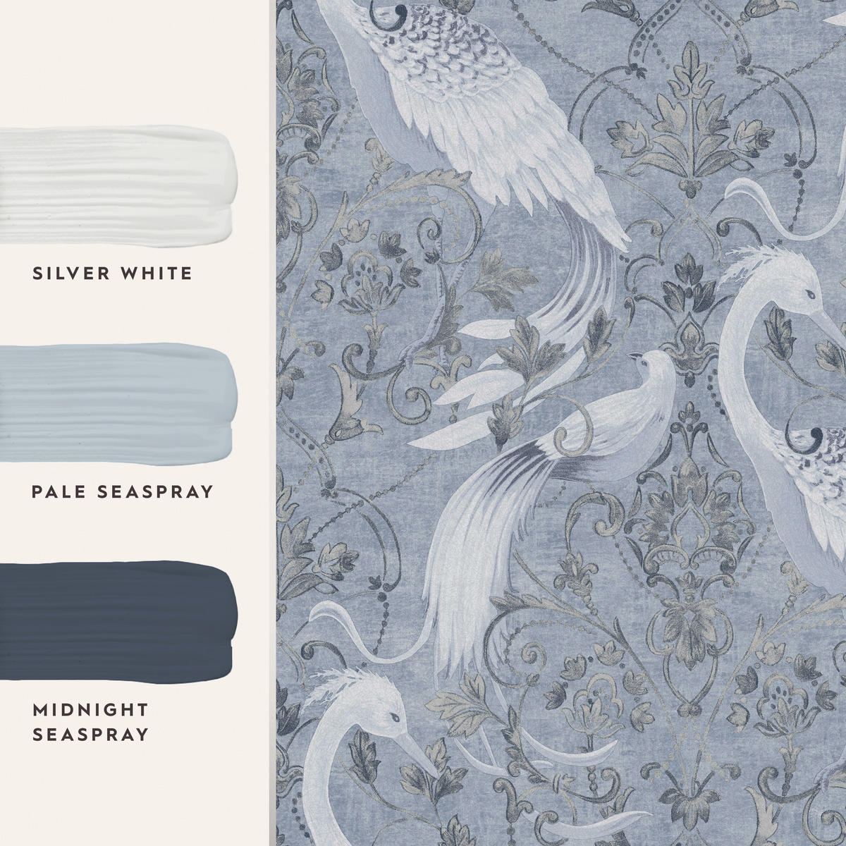 VLIESTAPETE Tregaron - Blau, Papier/Kunststoff (52/1000cm) - LAURA ASHLEY