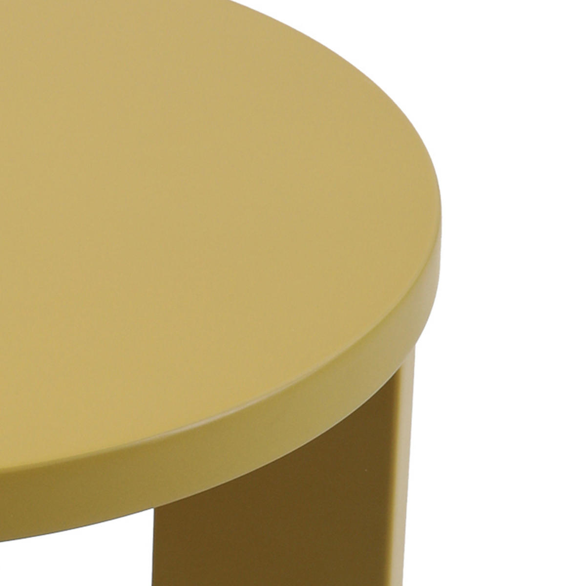 ODKLÁDACÍ STOLEK Kysdajore - žlutá, kompozitní dřevo (40/40/50cm) - [en.casa]