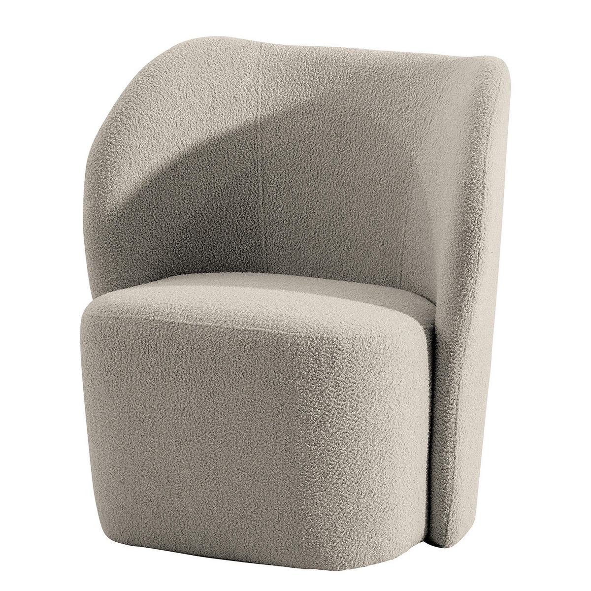 SESSEL - Hellgrau/Schwarz, Kunststoff/Textil (75/78/49cm) - home24