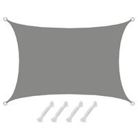 SONNENSEGEL 200/300 cm grau, rechteckig - Grau, Kunststoff (200/300cm) - Amanka