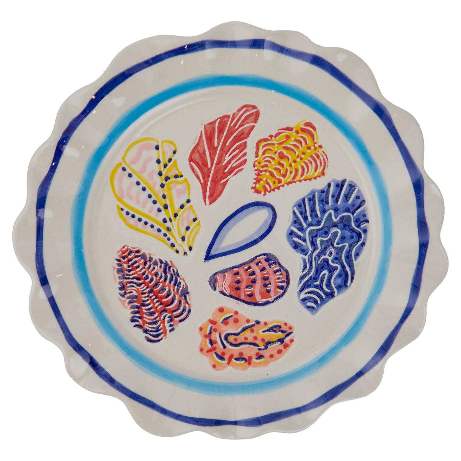 TELLER Coral Coast - Multicolor, Keramik (22/22/2.5cm) - Butlers