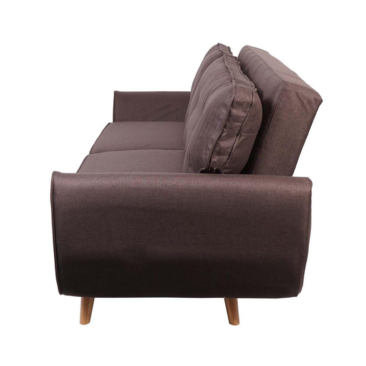 3ER-SOFA Braun - Braun, Textil (203/94/116cm) - MCW