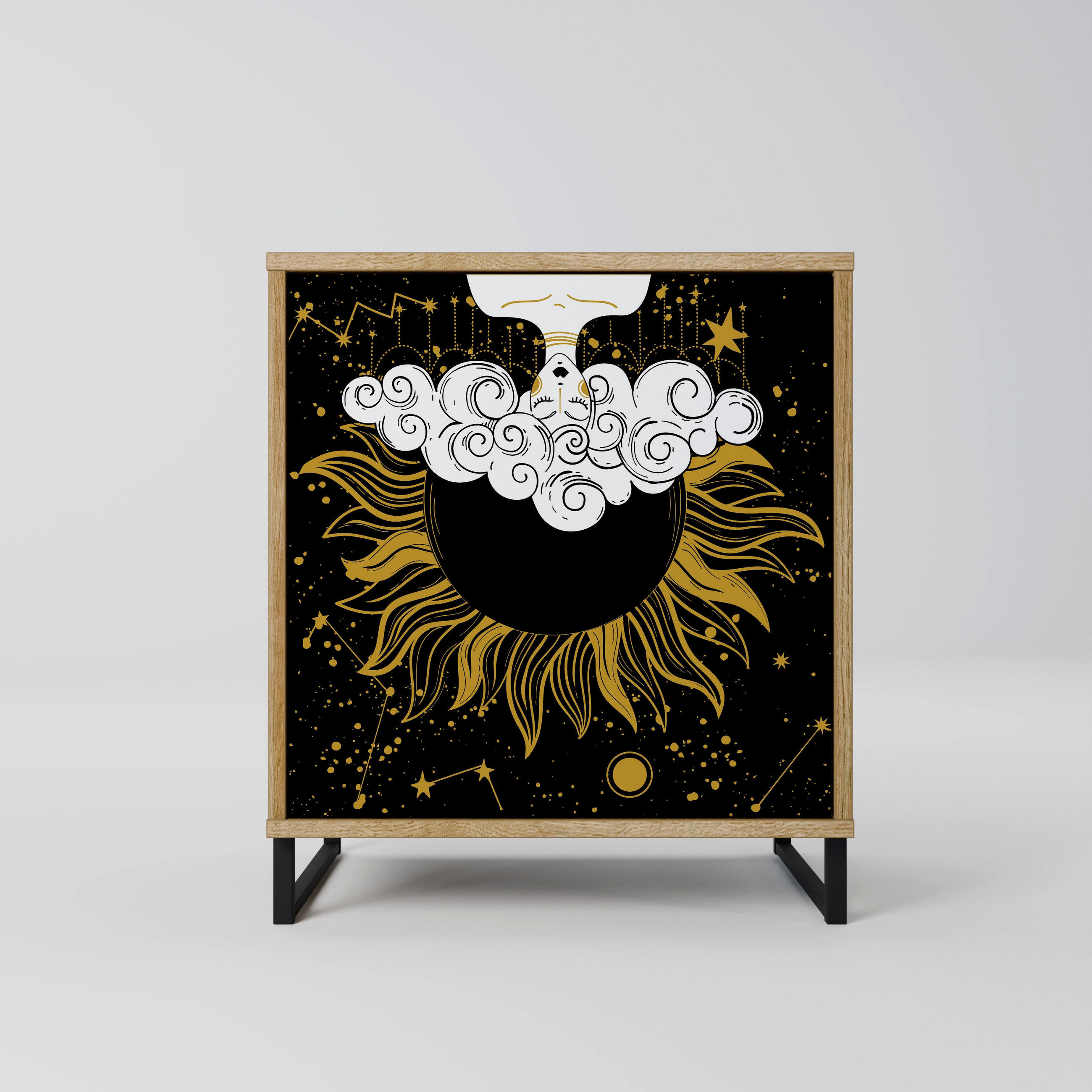 SpaceRebels Sideboard Eiche 57.5x67.5x42 cm