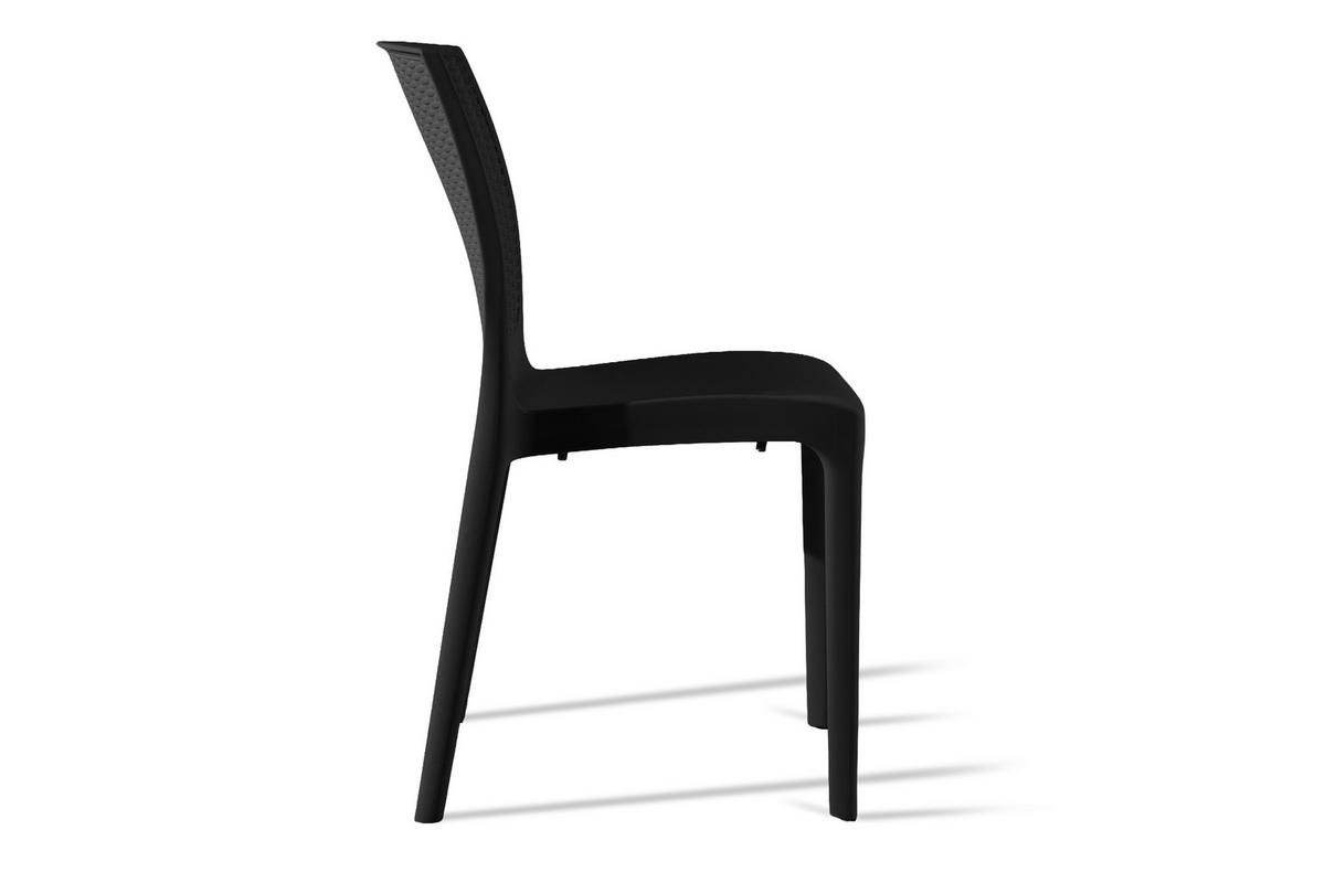 GARTENSTUHL RANTU 2-tlg, Anthrazit - Anthrazit, Kunststoff (45/84/55cm) - KONSIMO®