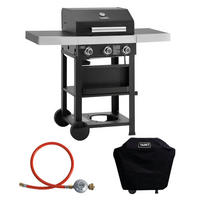 GASGRILL WABAYA 3+1 + Haube - Schwarz, Metall (112/103/53cm) - TAINO