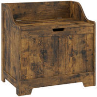 AUFBEWAHRUNGSTRUHE MDF Rustikal-Braun - Braun, Holzwerkstoff (38/56/56.5cm) - HOMCOM