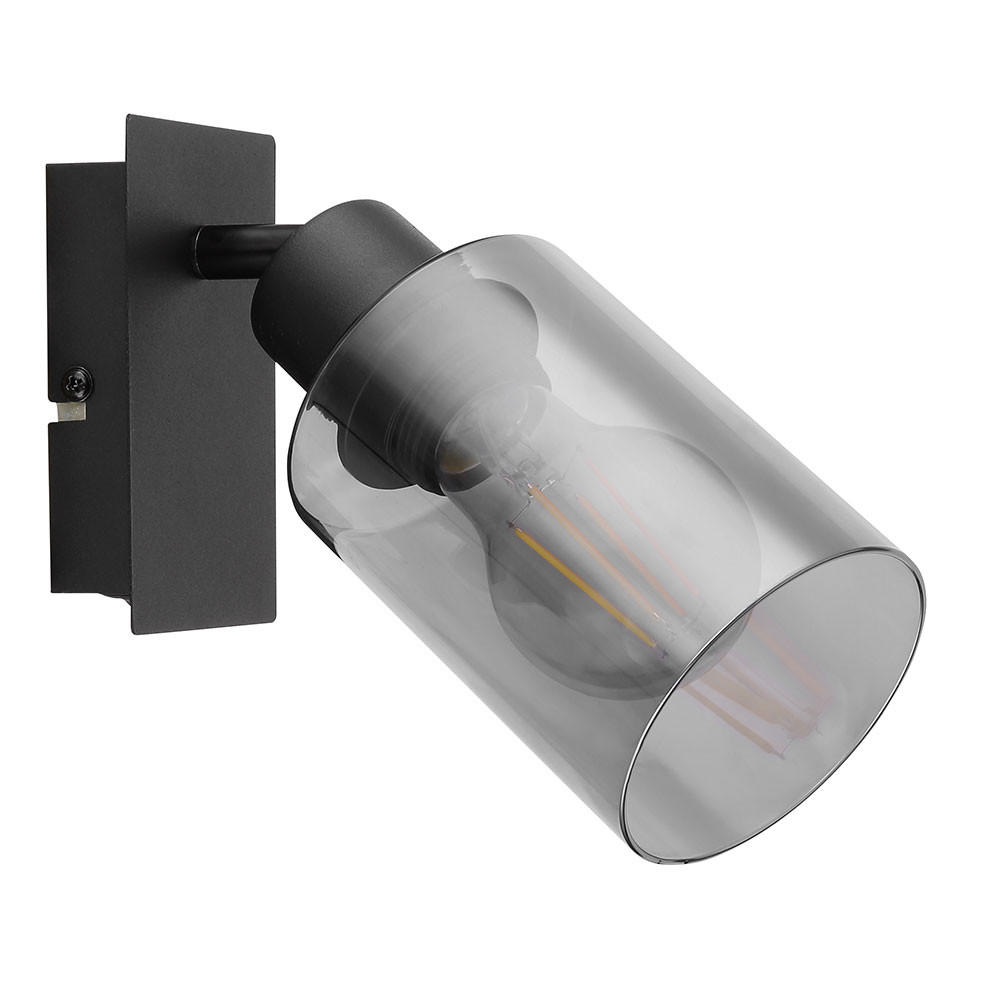 LED WANDLEUCHTE HADERA Glas Grau - Grau, Glas (9/20/9cm) - Globo Lighting