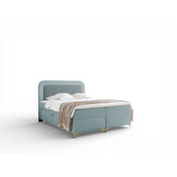 BOXBETT Willow - Blau, Holzwerkstoff/Textil (200/200cm) - Fun Möbel