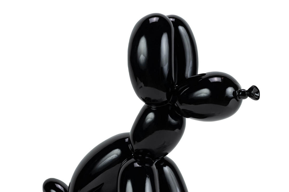 SKULPTUR Schwarz 30/28 cm - Schwarz, Stein (1.15/28/18cm) - KUNSTLOFT